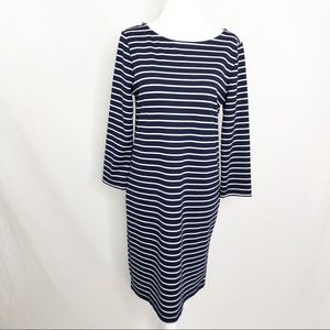 GAP Above Knee Long Sleeve Shirt Dress, Size XS, Blue White